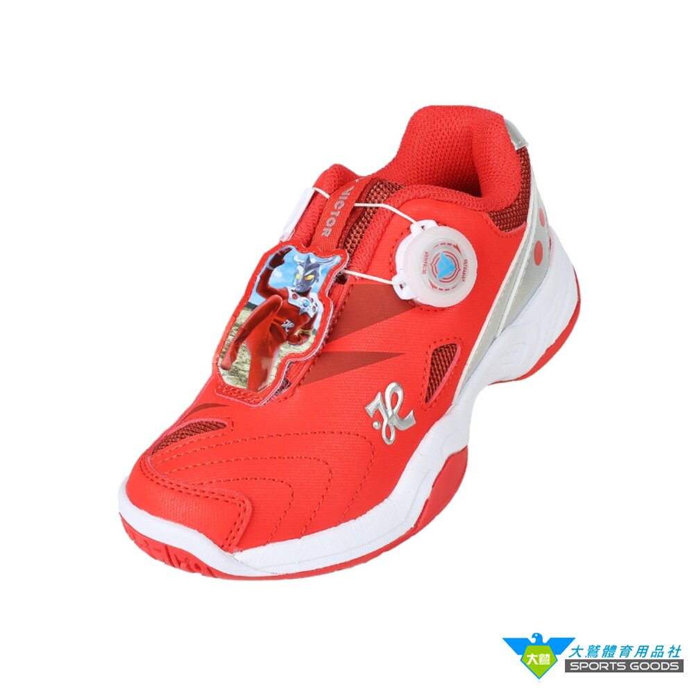超人力霸王 VICTOR x 超人力霸王 ULTRAMAN A-UTMJR 聯名運動羽球童鞋-圖片-1