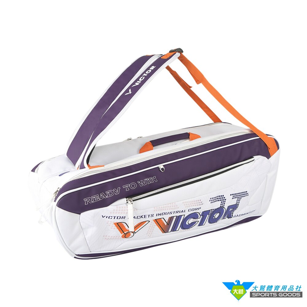 VICTOR BR5223 6支裝網羽球拍袋 矩形袋 羽拍包 羽拍袋 羽球背包 球拍袋-圖片-1