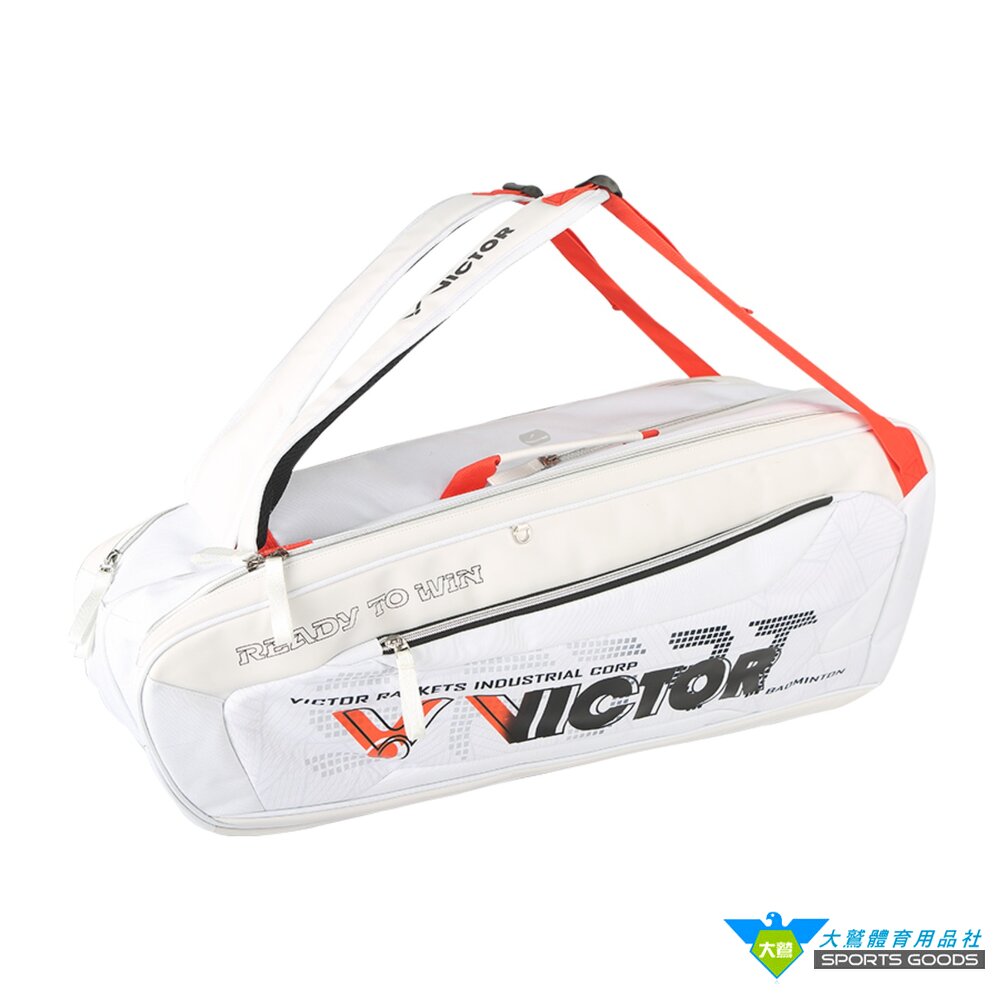 VICTOR BR5223 6支裝網羽球拍袋 矩形袋 羽拍包 羽拍袋 羽球背包 球拍袋-圖片-2
