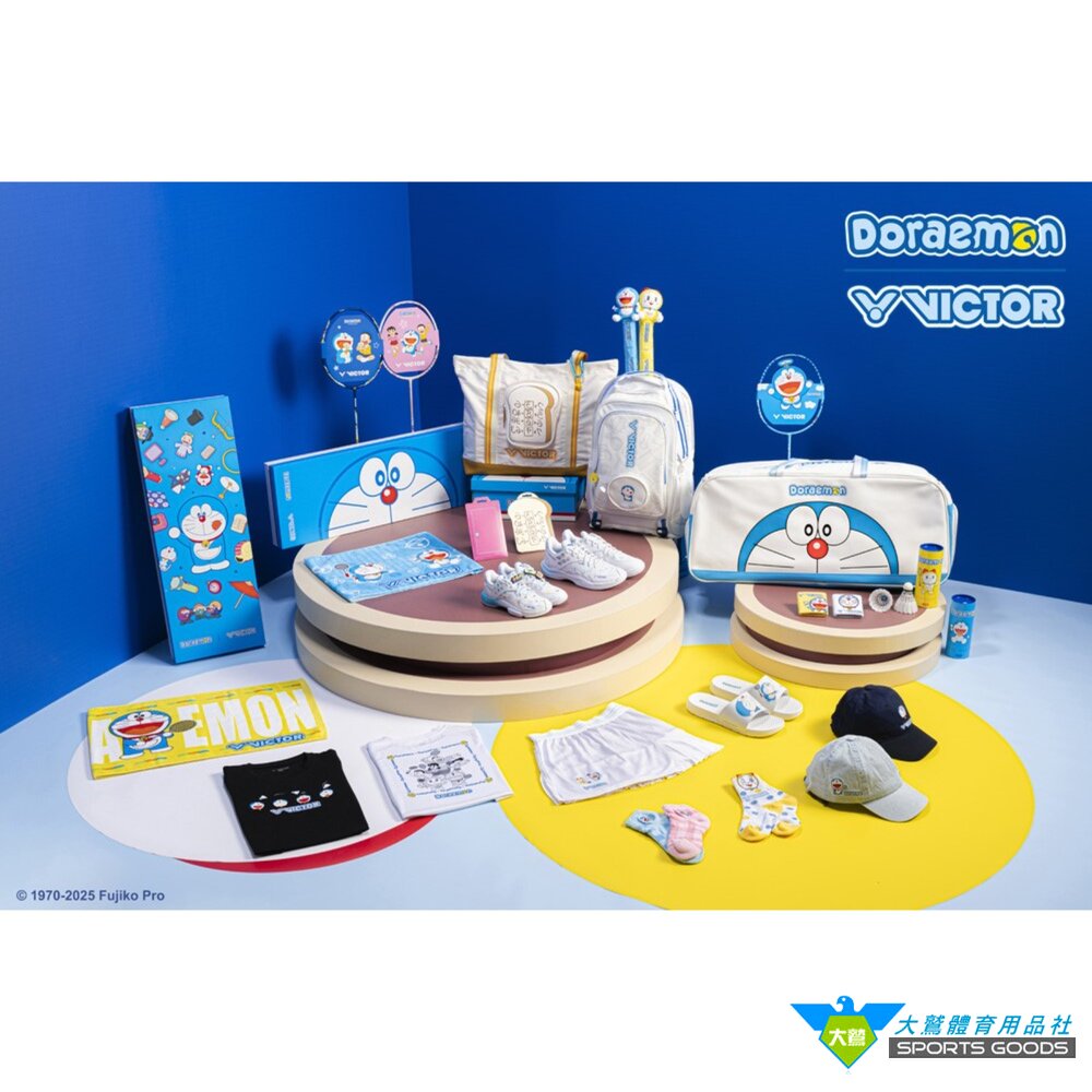 哆啦A夢 VICTOR x Doraemon 哆啦A夢限定聯名羽球拍 DX-DRM GB M-圖片-1
