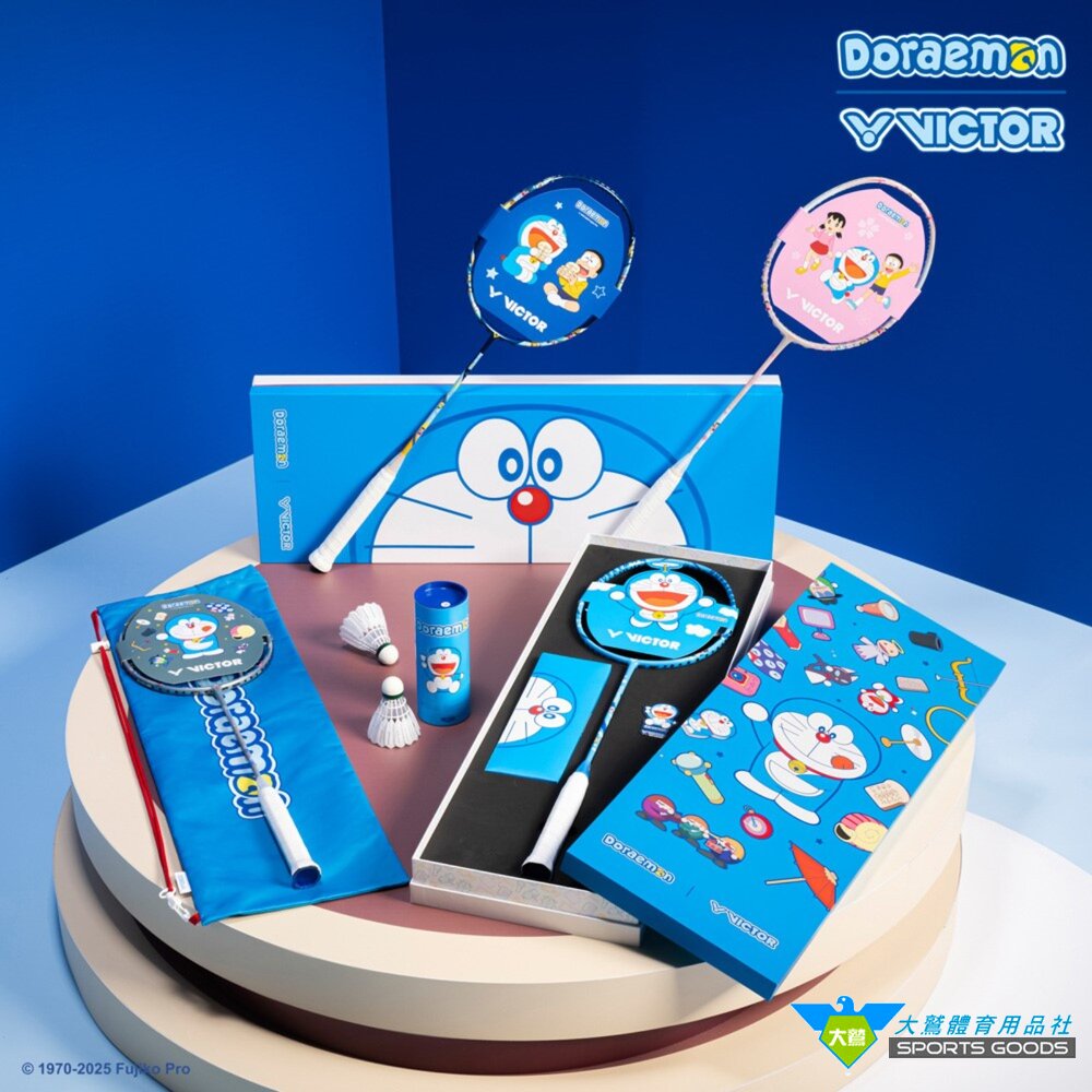 哆啦A夢 VICTOR x Doraemon 哆啦A夢限定聯名羽球拍 DX-DRM GB M-圖片-2