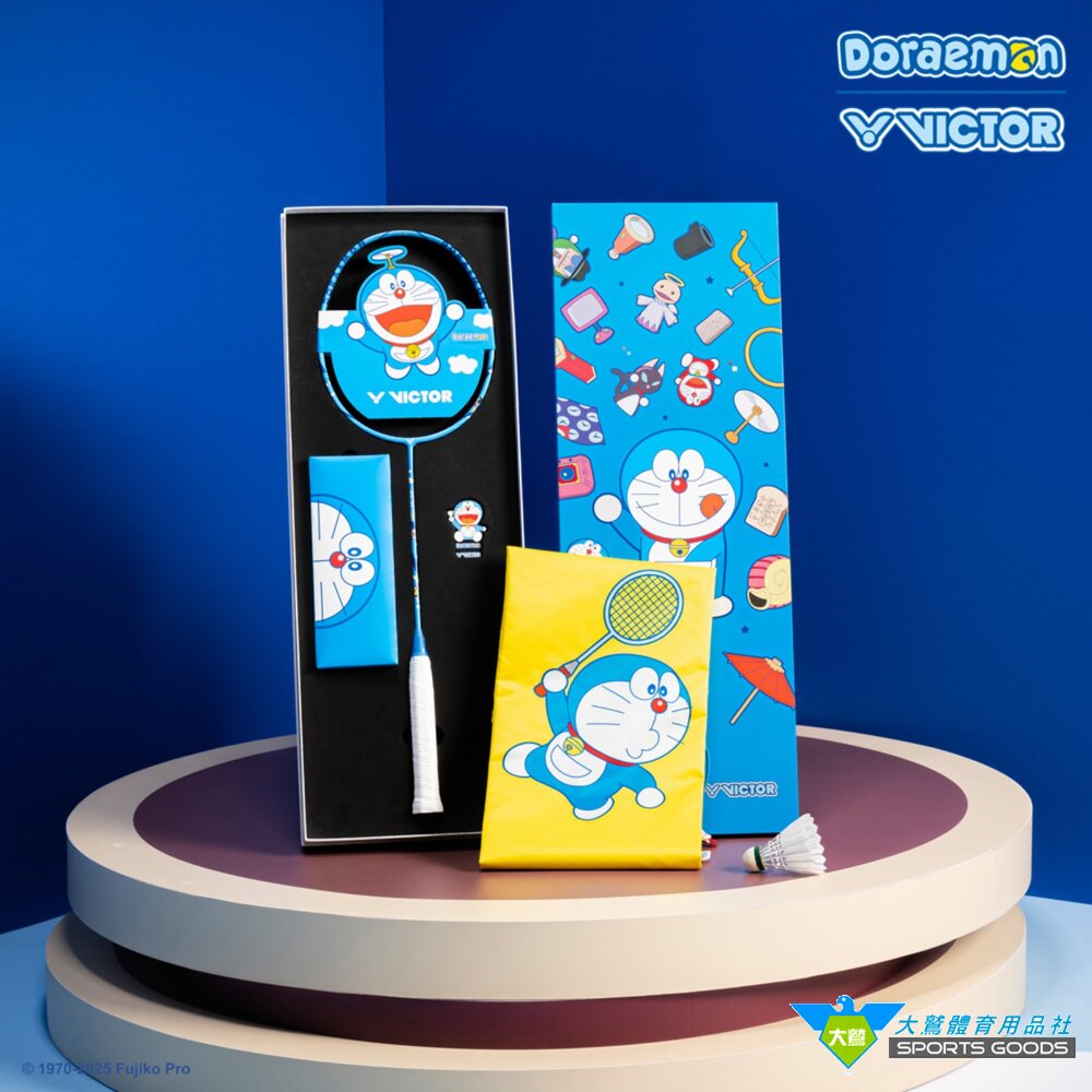 哆啦A夢 VICTOR x Doraemon 哆啦A夢限定聯名羽球拍 DX-DRM GB M-圖片-3