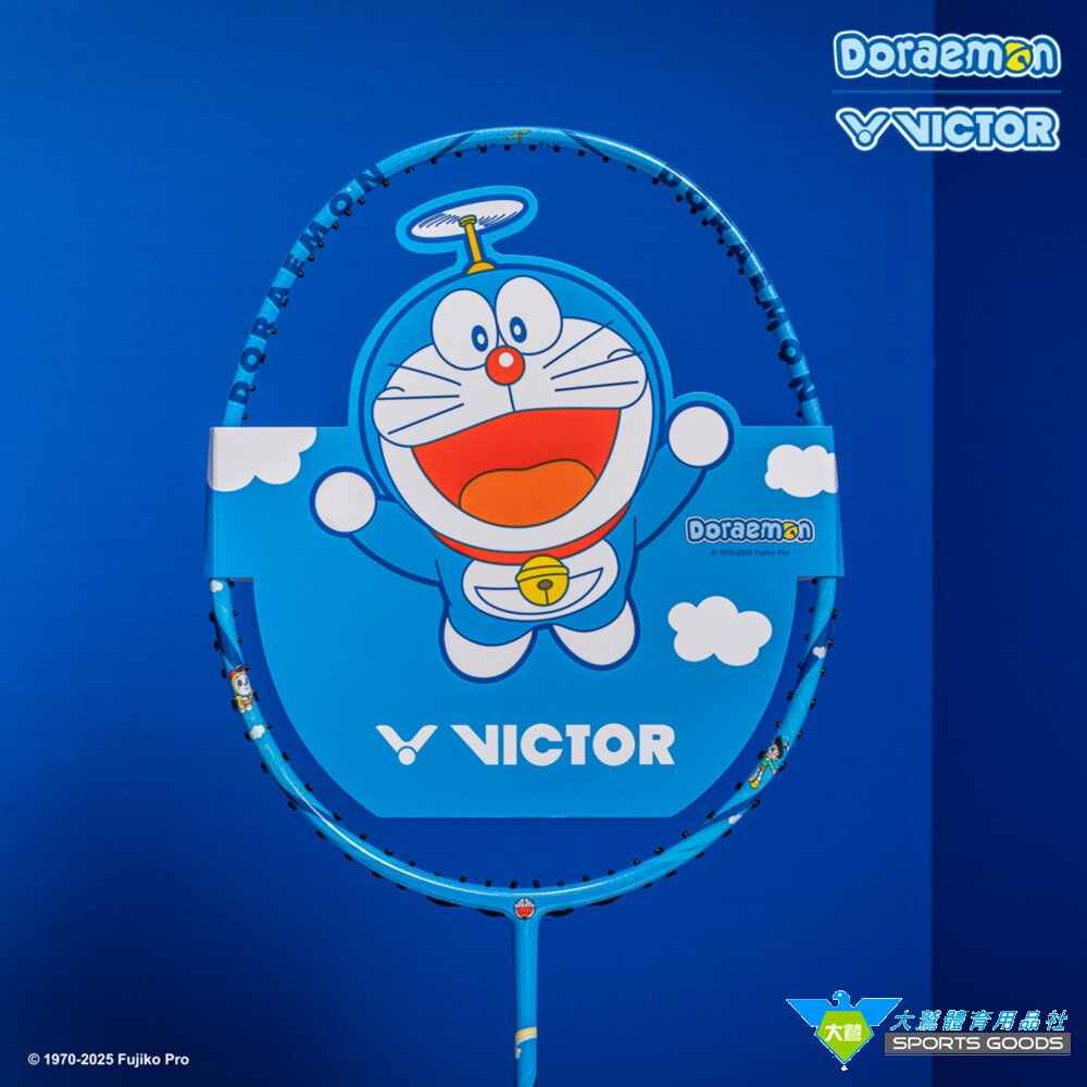 哆啦A夢VICTORxDoraemon哆啦A夢限定聯名羽球拍DX-DRMGBM