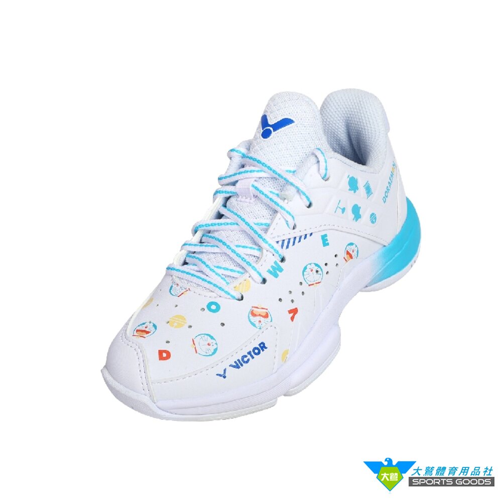 哆啦A夢 VICTOR x Doraemon 哆啦A夢限定聯名羽球童鞋 P-DRM JR A-圖片-1