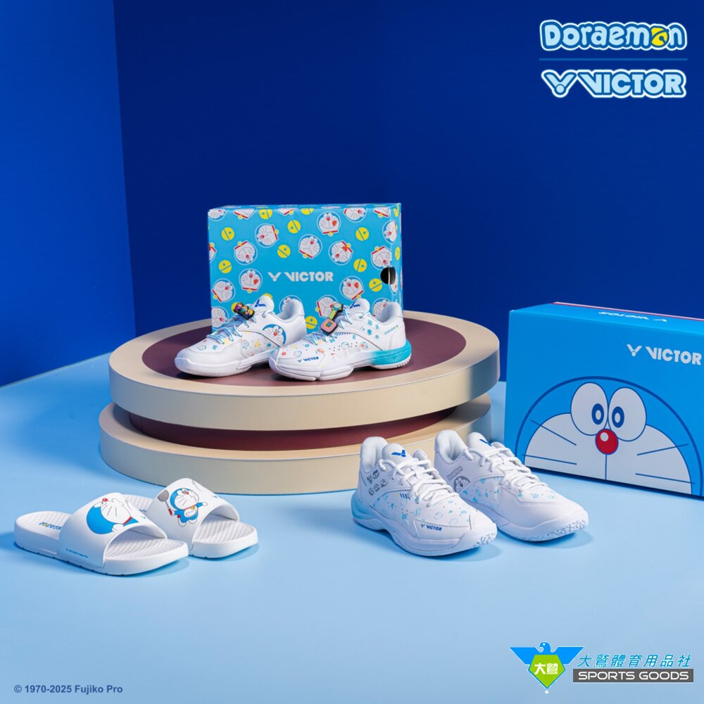 哆啦A夢 VICTOR x Doraemon 哆啦A夢限定聯名羽球童鞋 P-DRM JR A-圖片-5