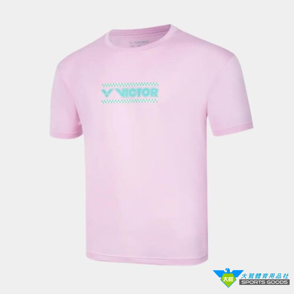 VICTOR 賽車跑道 T-Shirt (中性款) T-2614 TW製 羽球衣 羽球服飾-圖片-3