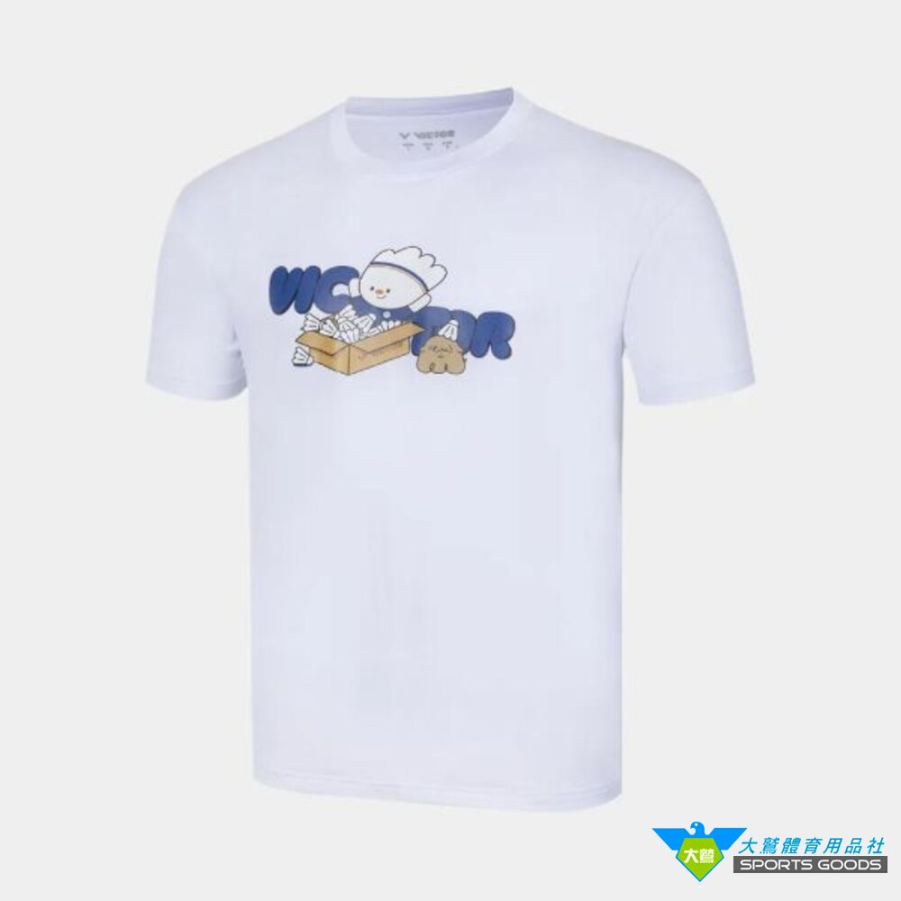 VICTOR 吉祥物 T-Shirt (中性款) T-2615 TW製 羽球衣 羽球服飾-圖片-1