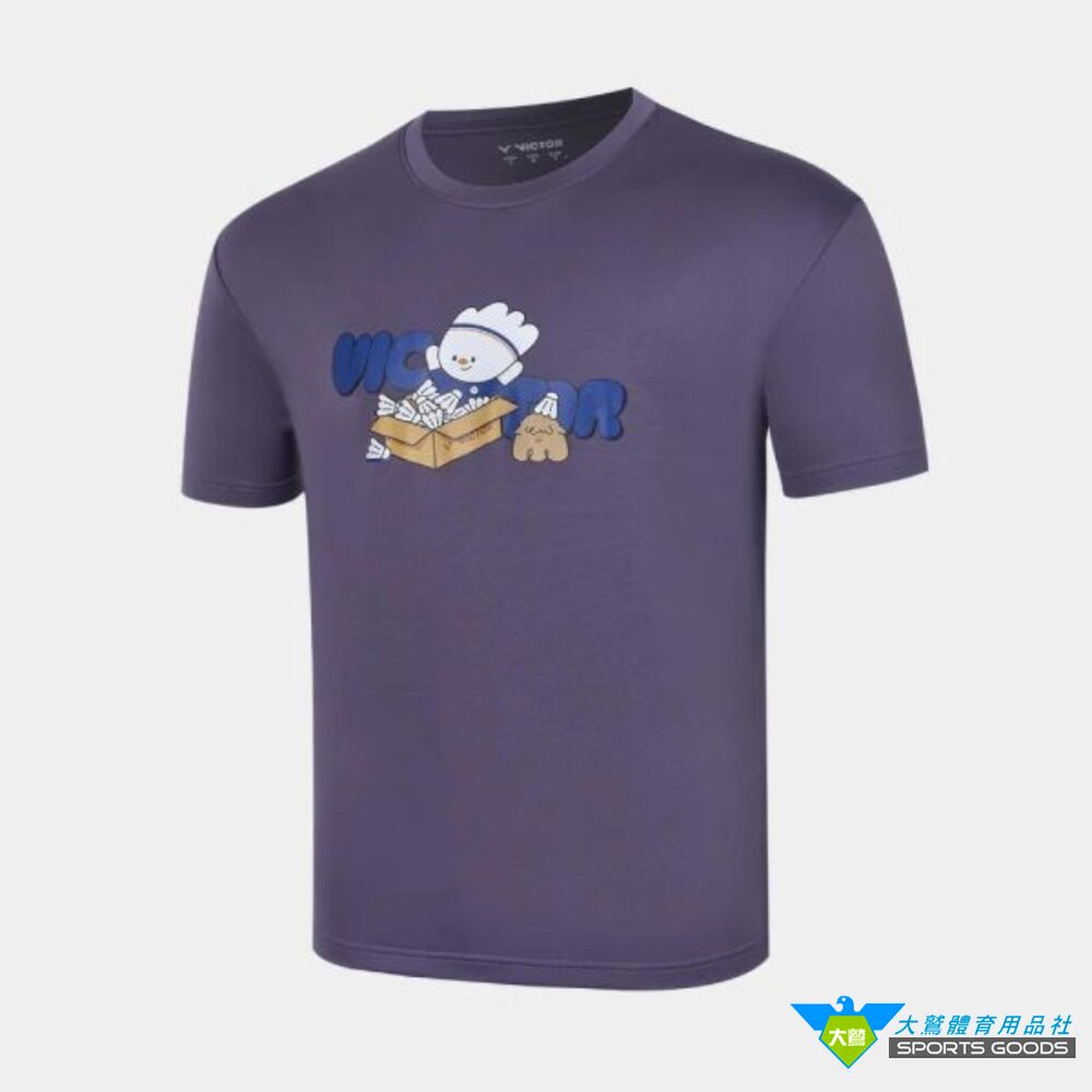 VICTOR 吉祥物 T-Shirt (中性款) T-2615 TW製 羽球衣 羽球服飾-圖片-3