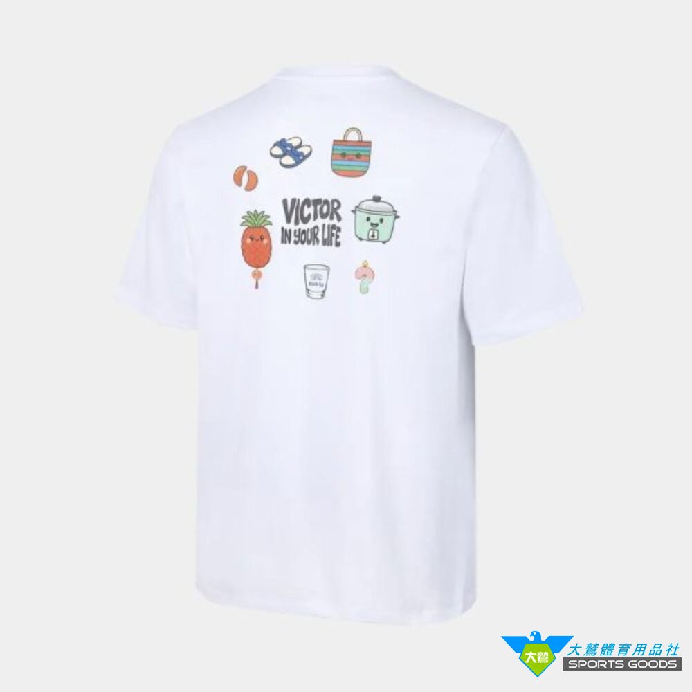 VICTOR 台灣懷舊 T-Shirt (中性款) T-2617 TW製 羽球衣 羽球服飾-圖片-4