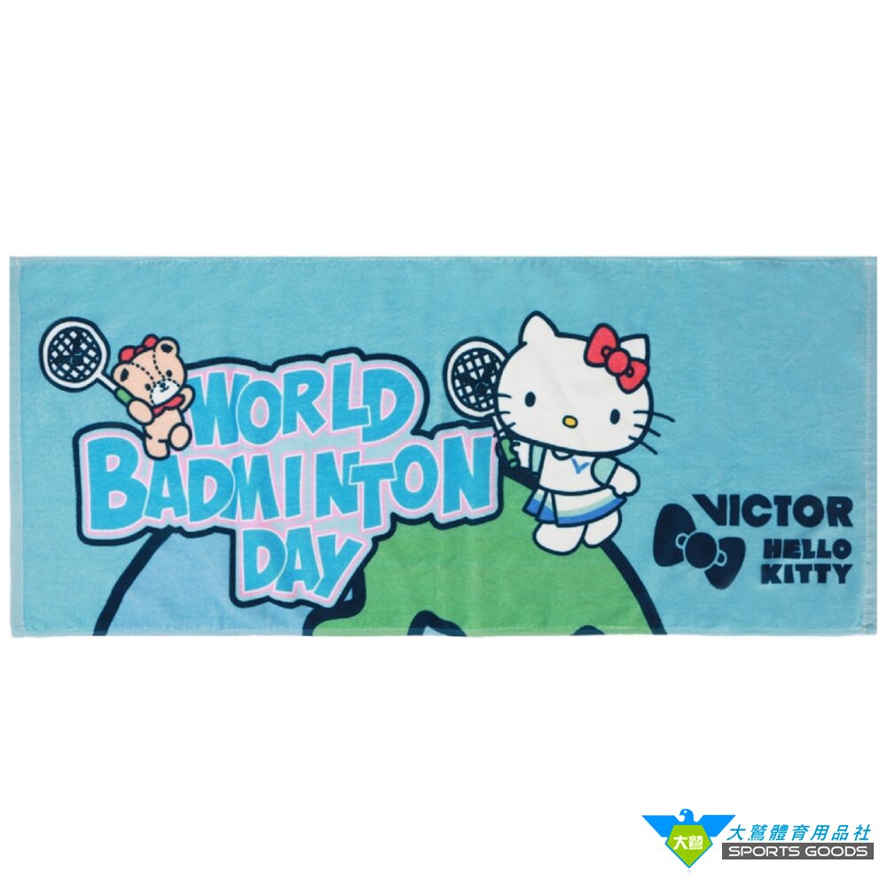 勝利 VICTOR x HELLO KITTY 世界羽球日 TW-KT302 聯名運動毛巾-圖片-2