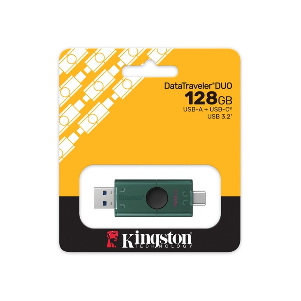 【DTDEG2/128GB】 金士頓 128GB 雙介面 隨身碟 採用 USB A C 雙活動帽蓋設計-圖片-1