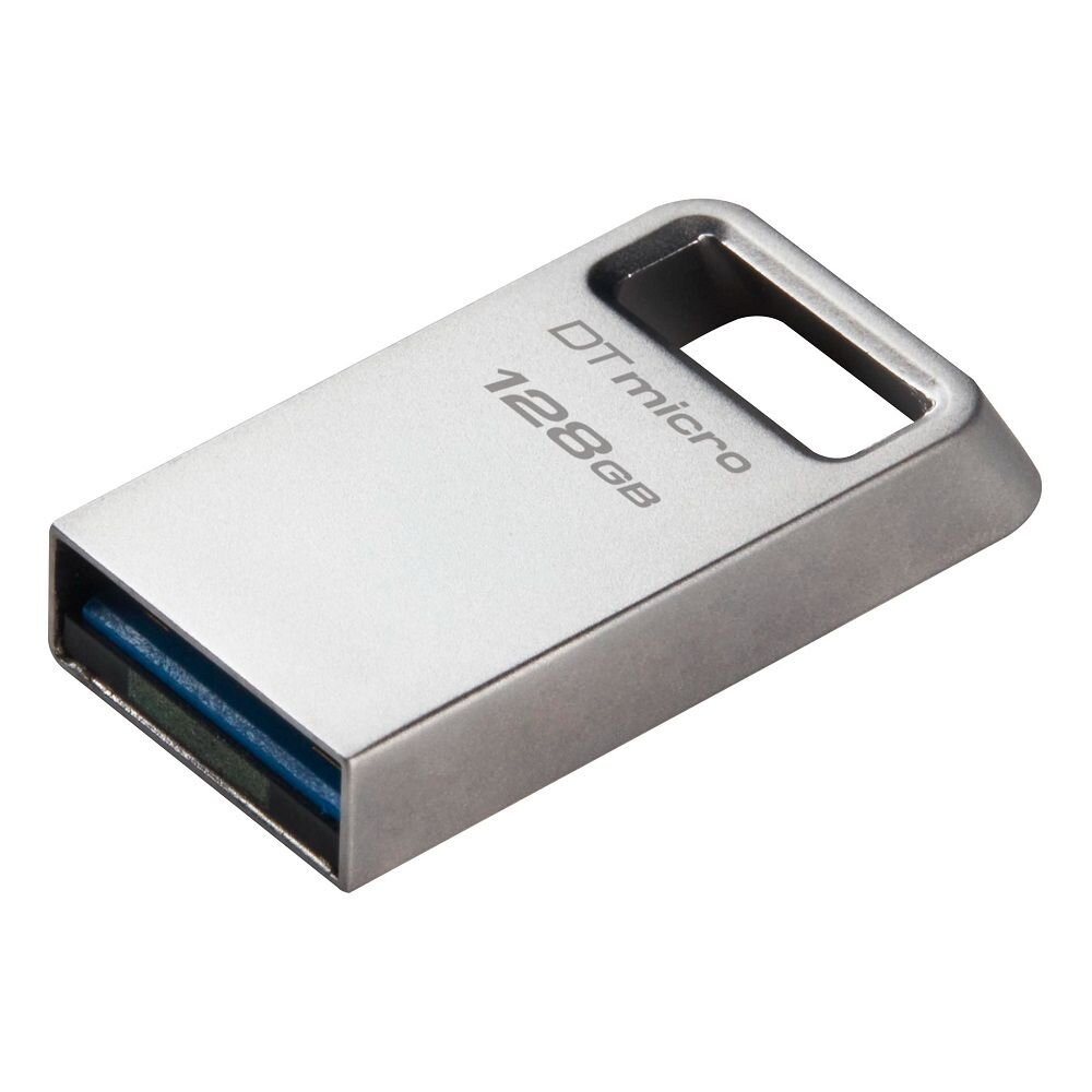 【DTMC3G2/128GB】 金士頓 128G USB 3.2 隨身碟 無蓋式 金屬外殼 鑰匙環設計-圖片-1