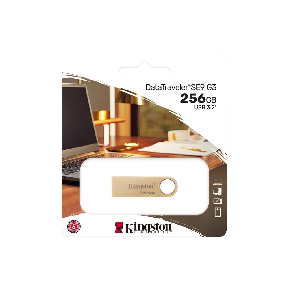 【DTSE9G3/256GB】 金士頓 256G USB3.2 金屬外殼 高速讀取 隨身碟 本體附扣環-圖片-1