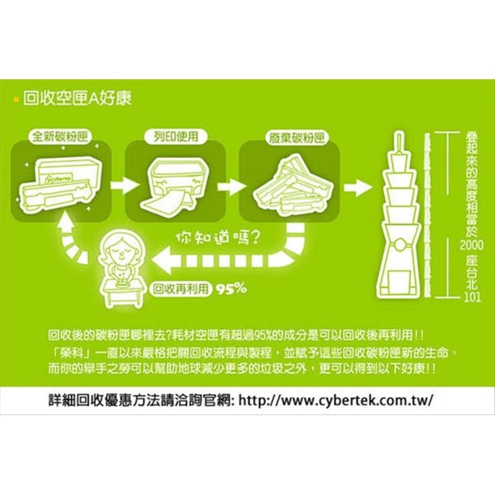 限時限量特價 【EN-C1100Y】 榮科 EPSON C1100 CX11F 用 黃色 環保碳粉匣-圖片-5