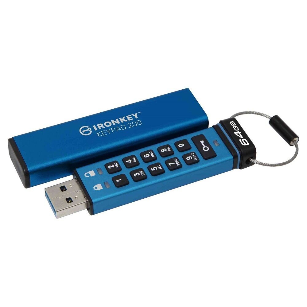 【IKKP200/64GB】 金士頓 64G KP200 數字鍵 加密 隨身碟 支援 USB3.2-圖片-1