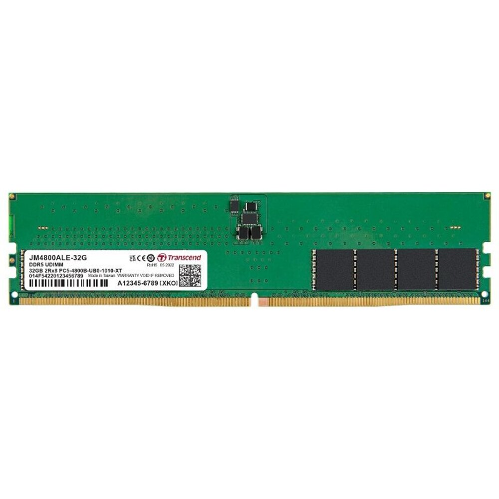 【JM4800ALE-32G】 創見 32GB DDR5-4800 LONG-DIMM 桌上型 記憶體 封面照片