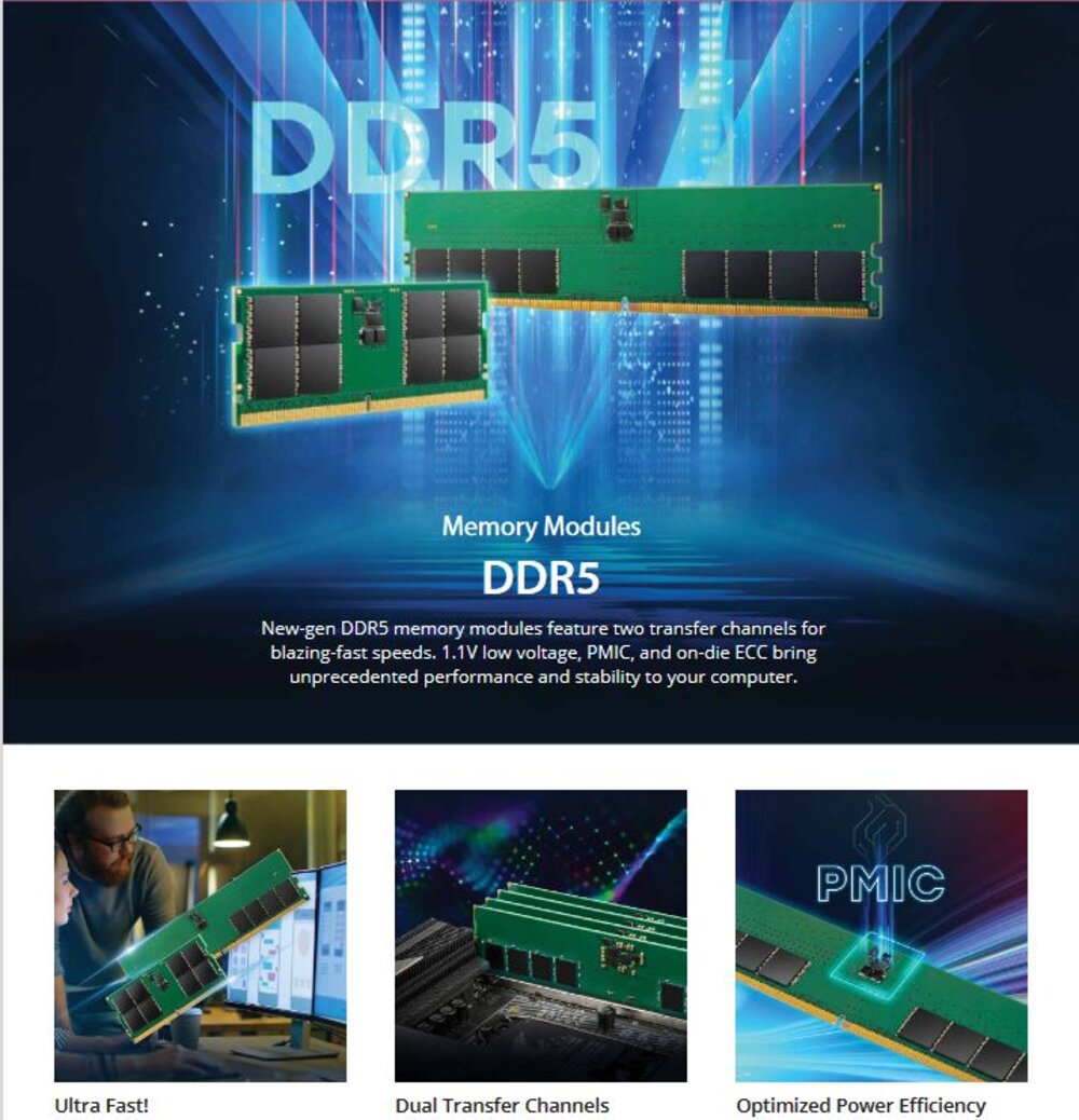 【JM4800ASE-32G】 創見 32GB DDR5-4800 SO-DIMM 筆記型 記憶體-圖片-1