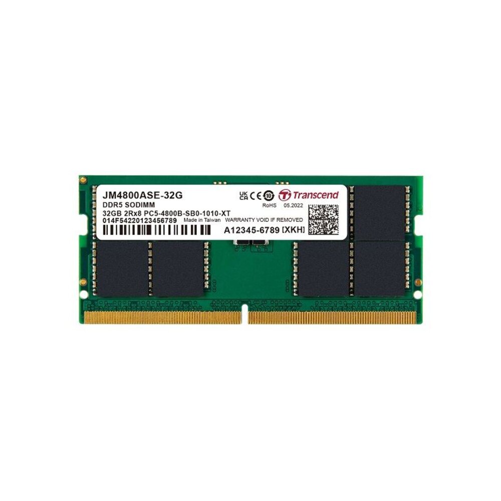 【JM4800ASE-32G】創見32GBDDR5-4800SO-DIMM筆記型記憶體
