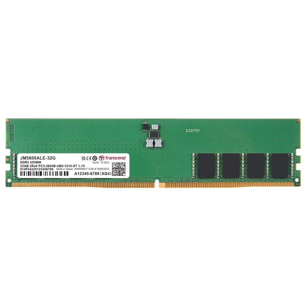 JM5600ALE-32G-【JM5600ALE-32G】 創見 32GB DDR5-5600 桌上型 記憶體 終身保固