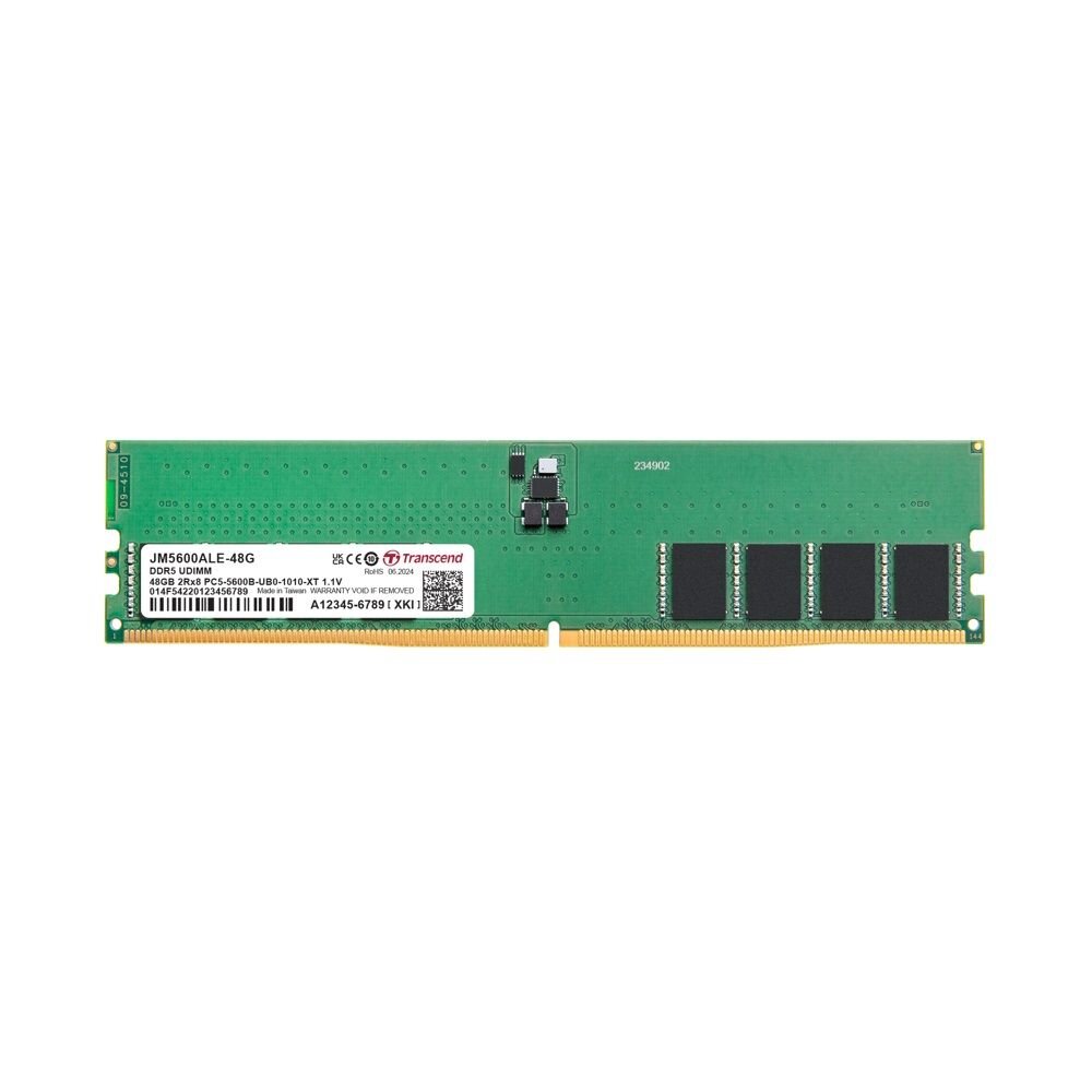 JM5600ALE-48G-【JM5600ALE-48G】 創見 48GB DDR5-5600 桌上型 記憶體 終身保固