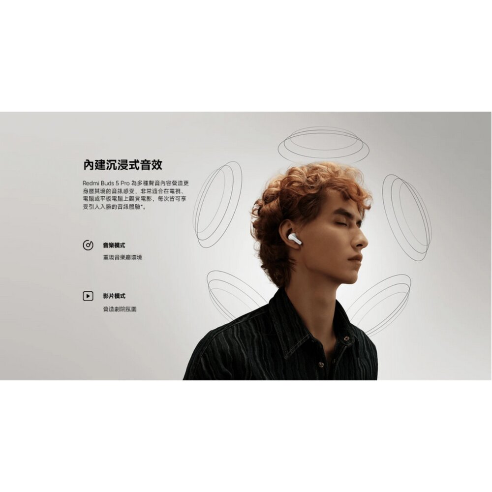 【M2317E1】 Redmi Buds 5 Pro 小米 真無線 藍芽 耳機 沉浸不受限-圖片-4