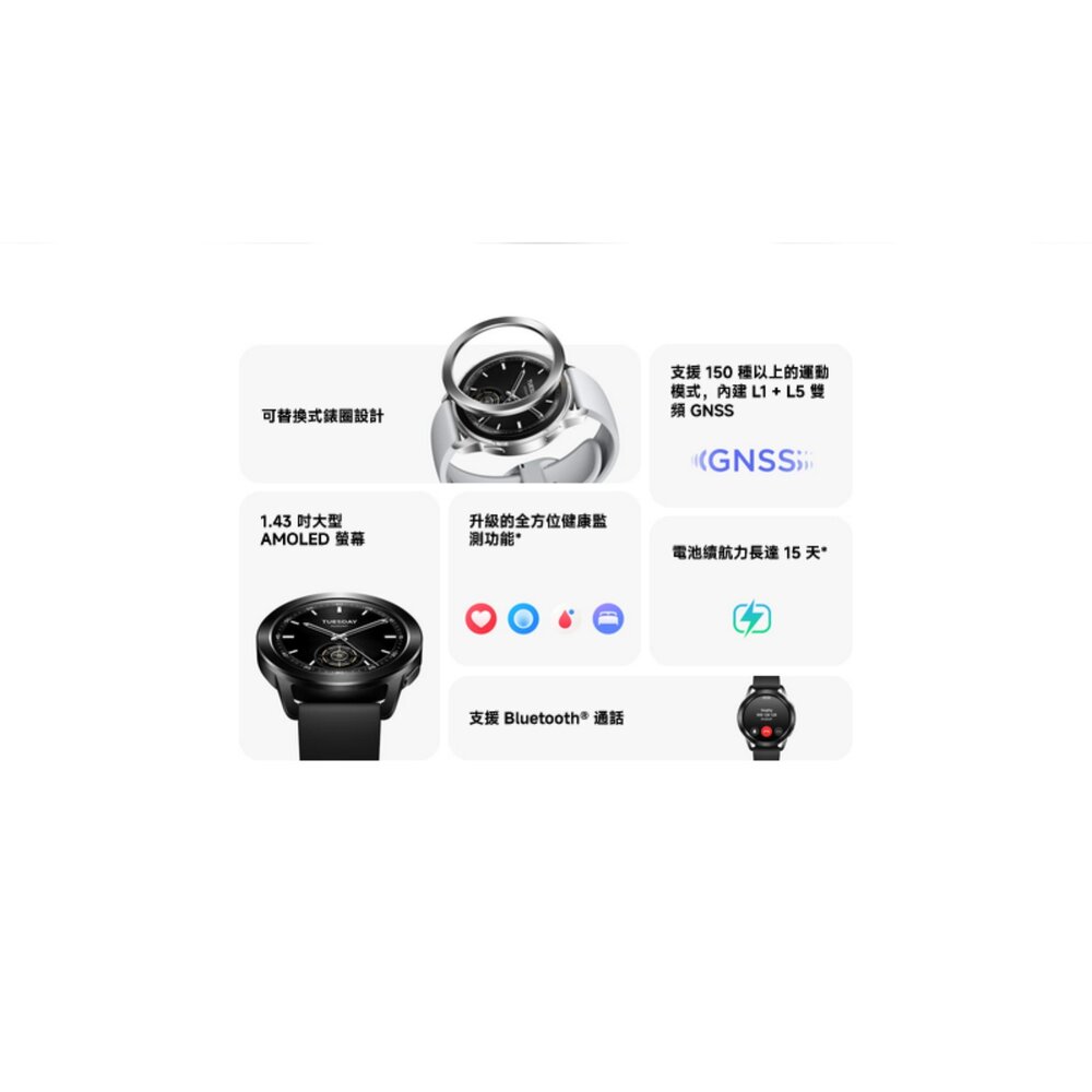 【M2323W1】 小米 Xiaomi Watch S3 智慧手錶 錶面風格 可自行選購 隨心所欲-圖片-1