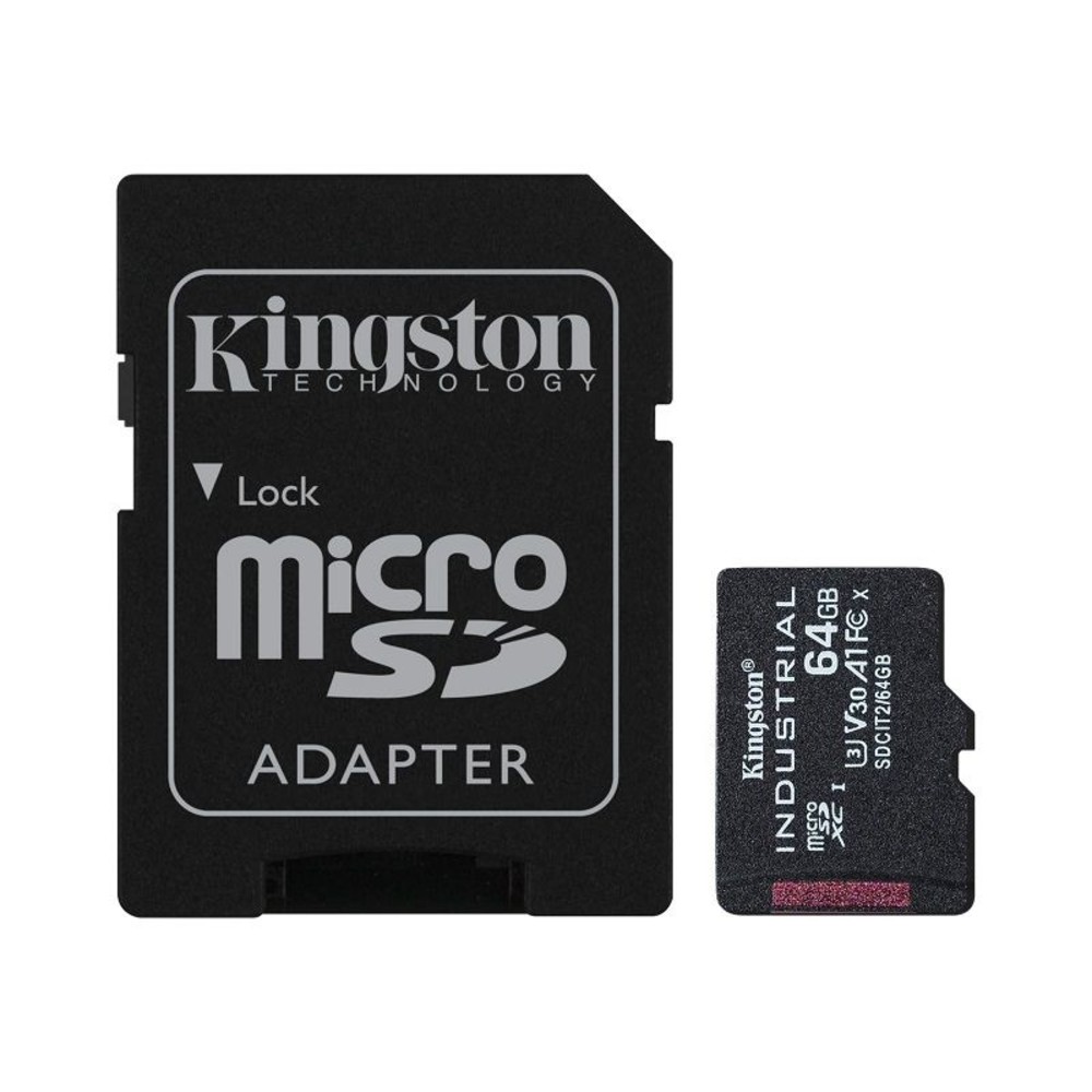 SDCIT2-64GB-【SDCIT2/64GB】 金士頓 64GB Micro-SD 工業用 記憶卡 pSLC 模式 3年保固