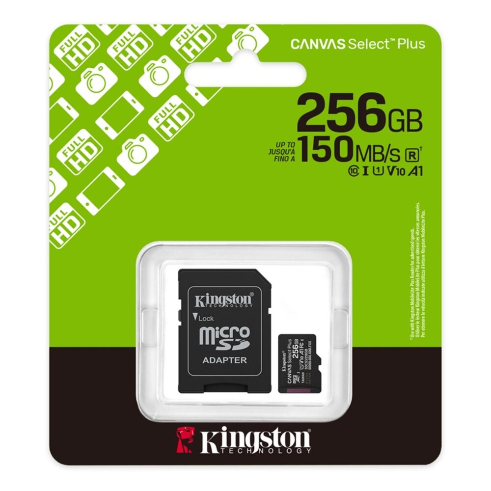 【SDCS3/256GB】 金士頓 256G Micro-SDXC 手機 記憶卡 A1 R150 終身保固-圖片-2