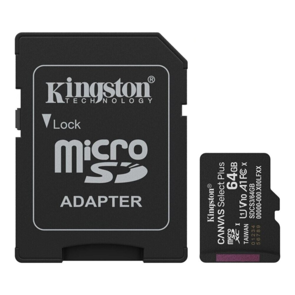 【SDCS3/64GB】 金士頓 64G Micro-SDXC 手機 記憶卡 A1 R100 終身保固 封面照片
