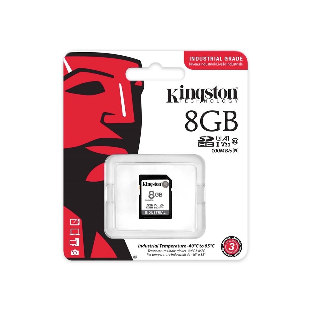 【SDIT/8GB】 金士頓 8GB SDHC 工業用 記憶卡 pSLC 模式 3年保固-圖片-1