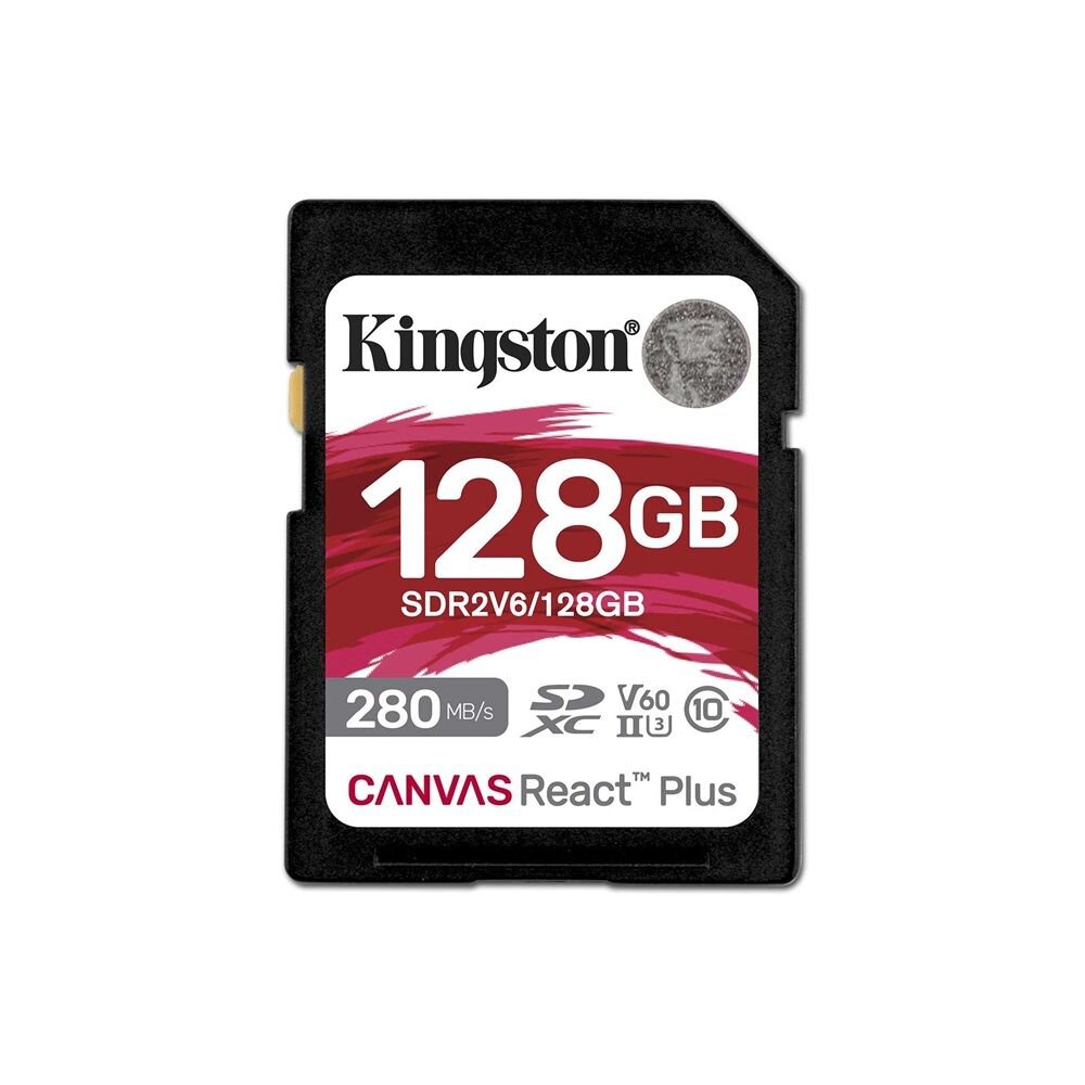 【SDR2V6/128GB】金士頓128GBSDXC記憶卡V60讀280MB寫100MB