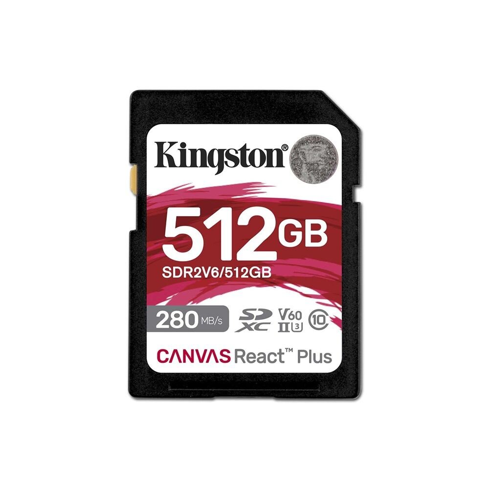 SDR2V6-512GB-【SDR2V6/512GB】 金士頓 512GB SDXC 記憶卡 V60 讀280MB寫150MB