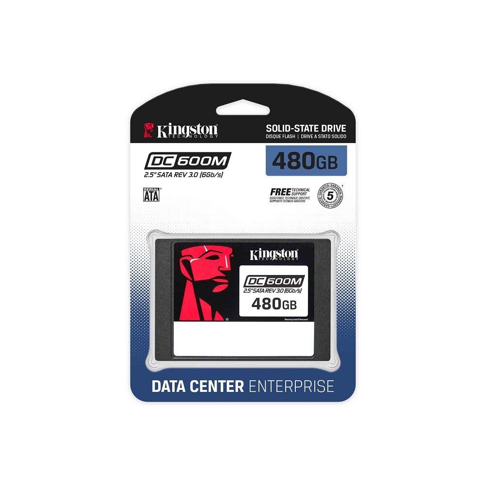 【SEDC600M/480G】 金士頓 480GB DC600M SSD 企業級固態硬碟 SATA3 5年保-圖片-1