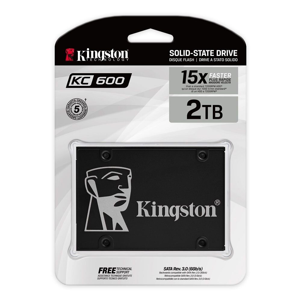 【SKC600/2048G】 金士頓 2TB KC600 SSD 固態硬碟 SATA 3 讀550MB-圖片-1