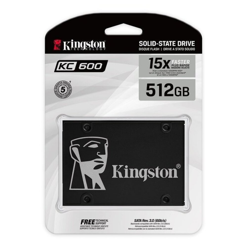 【SKC600/512G】 金士頓 512GB KC600 SSD 固態硬碟 SATA 3 讀550MB-圖片-1