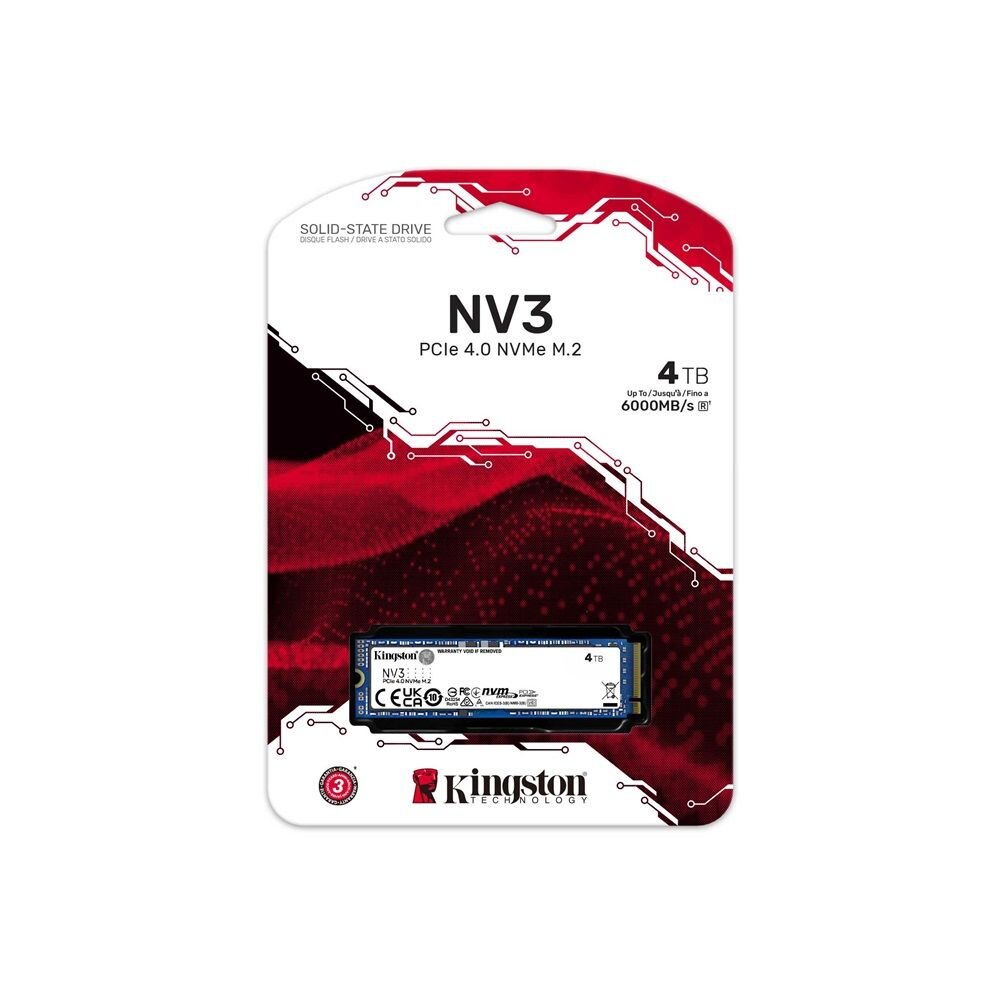 【SNV3S/4000G】 金士頓 4TB M.2 2280 NV3 PCIe 4.0 SSD 固態硬碟-圖片-1