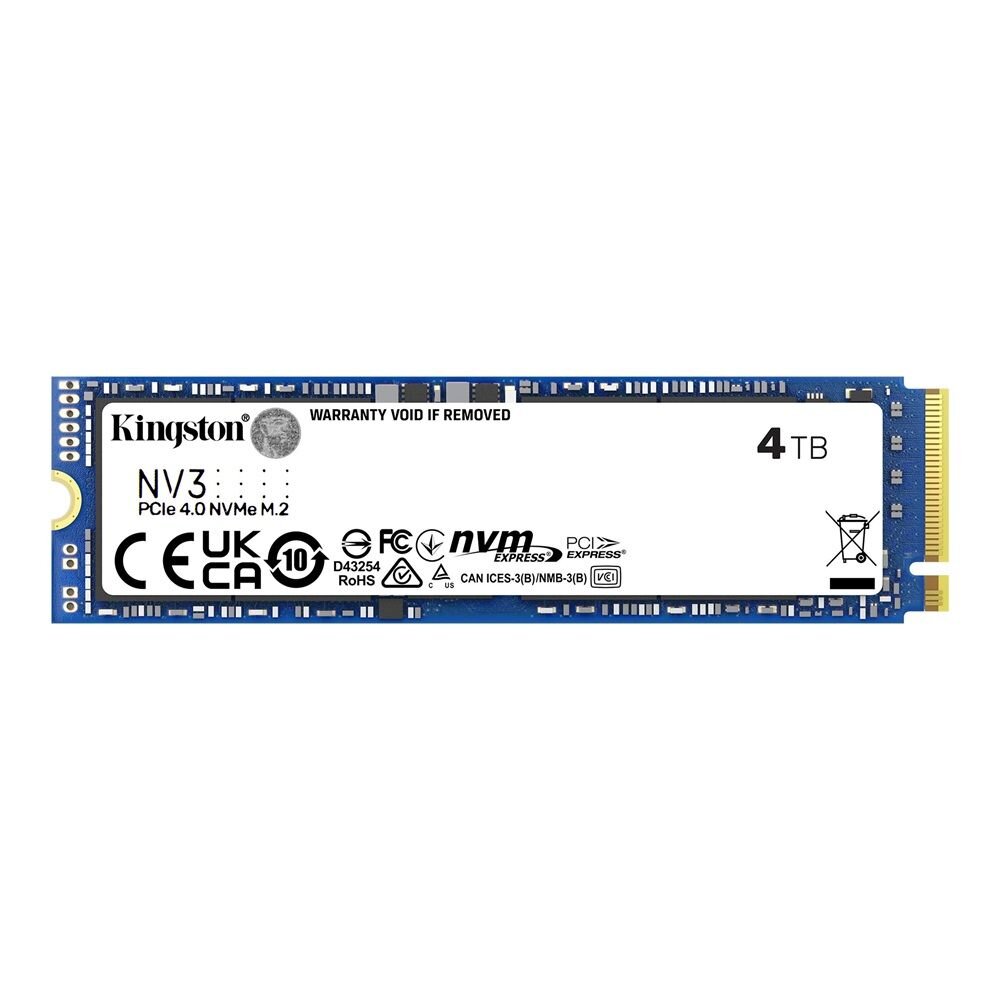 SNV3S-4000G-【SNV3S/4000G】 金士頓 4TB M.2 2280 NV3 PCIe 4.0 SSD 固態硬碟