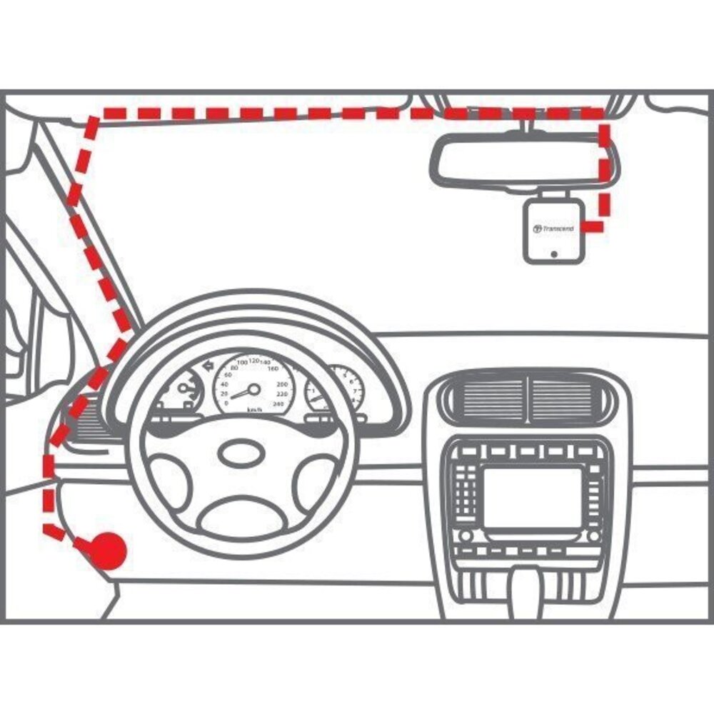 【TS-DPK2】 創見 行車記錄器 原廠 Micro-USB 電瓶電源線 提供穩定電源 輸出短路保護-圖片-1