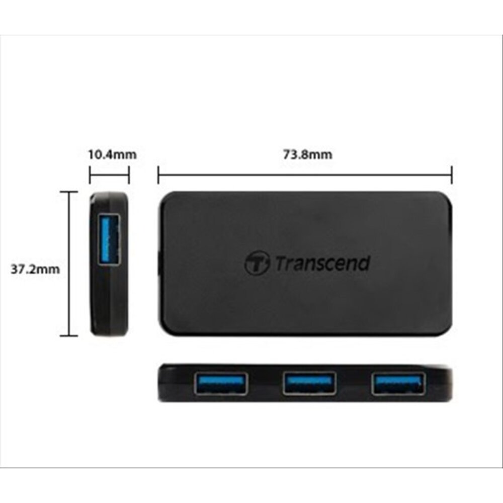 【TS-HUB2K】 創見 4埠 USB 3.1 HUB 集線器 傳輸線 一體設計 二年保固-圖片-5