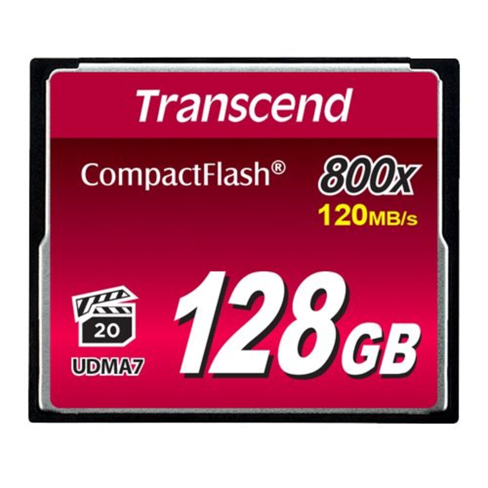【TS128GCF800】創見128GBCF記憶卡頂級MLC顆粒800X支援高階相機