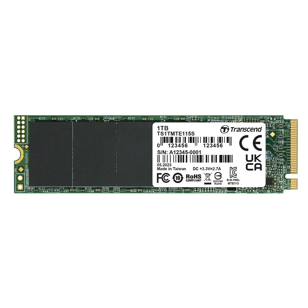 TS1TMTE115S-【TS1TMTE115S】 創見 1TB M.2 PCIe NVMe SSD 固態硬碟 5年保固