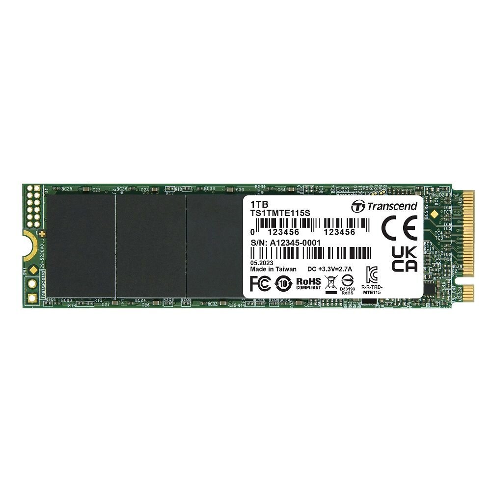 【TS1TMTE115S】 創見 1TB M.2 PCIe NVMe SSD 固態硬碟 5年保固 封面照片