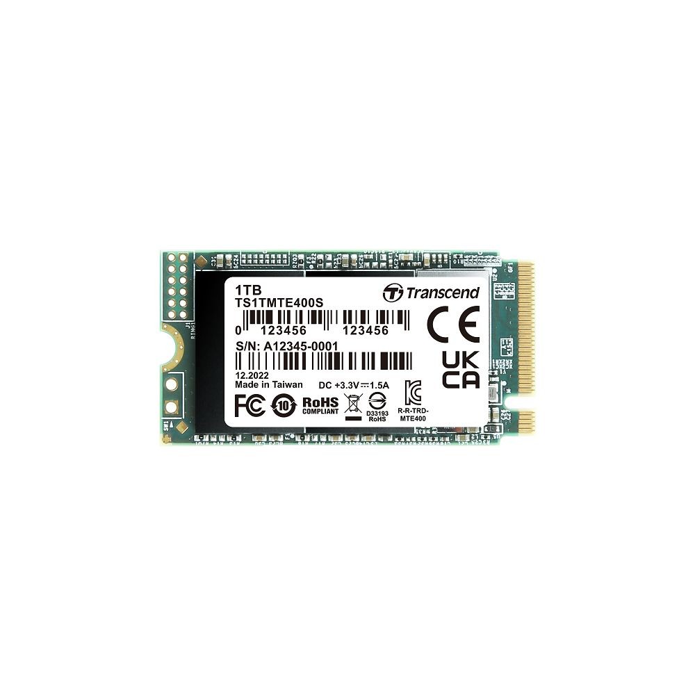 TS1TMTE400S-【TS1TMTE400S】 創見 1TB M.2 2242 NVMe PCIe SSD 固態硬碟