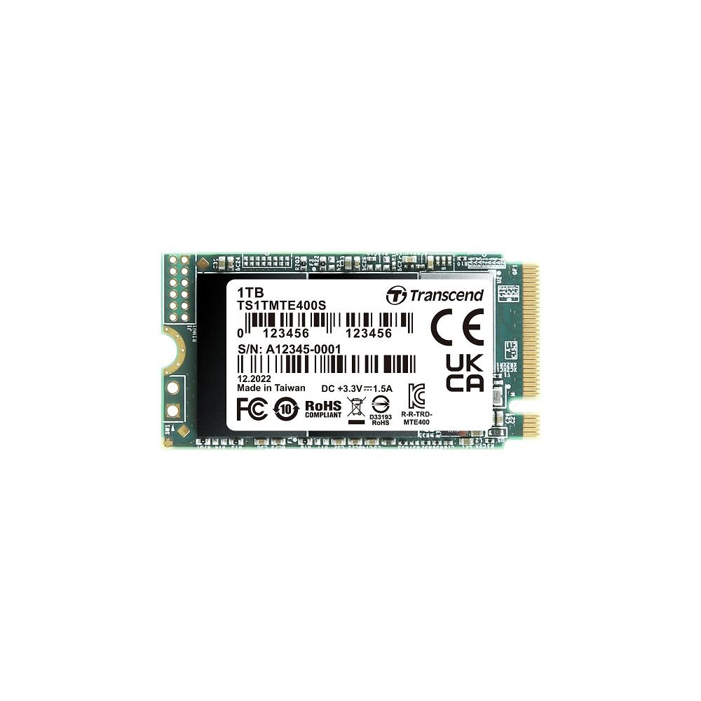 【TS1TMTE400S】 創見 1TB M.2 2242 NVMe PCIe SSD 固態硬碟 封面照片