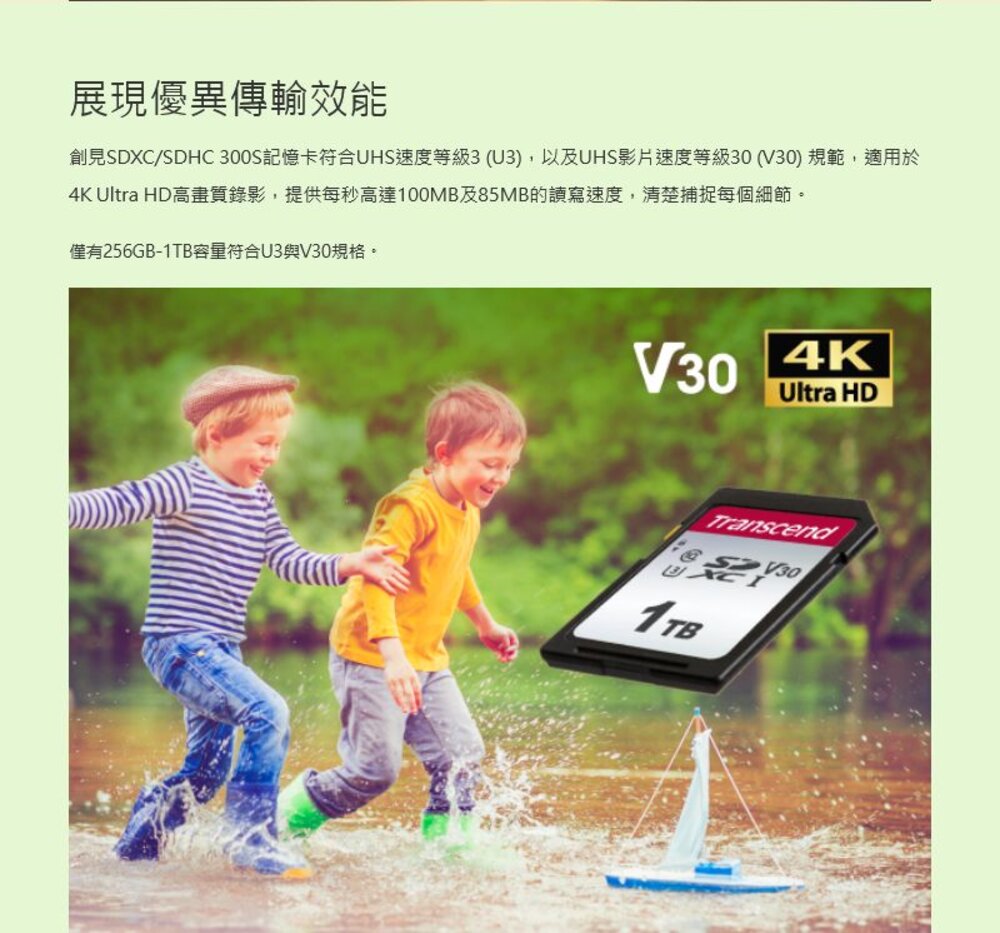 【TS1TSDC300S】 創見 1TB SDXC 記憶卡 支援 C10 UHS U3 V30-圖片-3