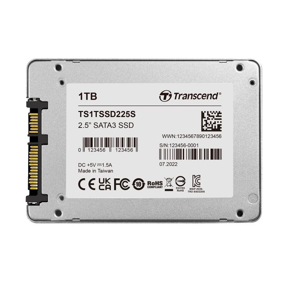 【TS1TSSD225S】創見1TB225SSATA3SSD固態硬碟3年保固