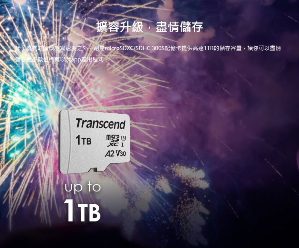 【TS1TUSD300S-A】 創見 1TB Micro SDXC 手機 記憶卡 U3 A2 V30-圖片-4