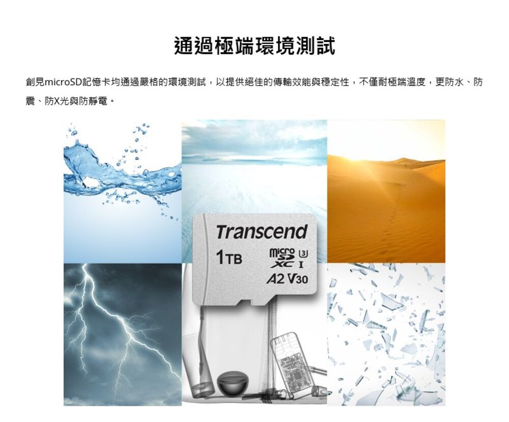【TS1TUSD300S-A】 創見 1TB Micro SDXC 手機 記憶卡 U3 A2 V30-圖片-5