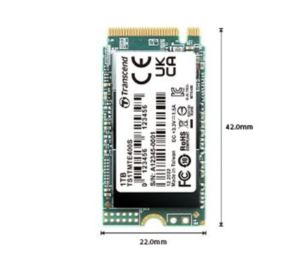 【TS2TMTE400S】 創見 2TB M.2 2242 NVMe PCIe SSD 固態硬碟-圖片-7