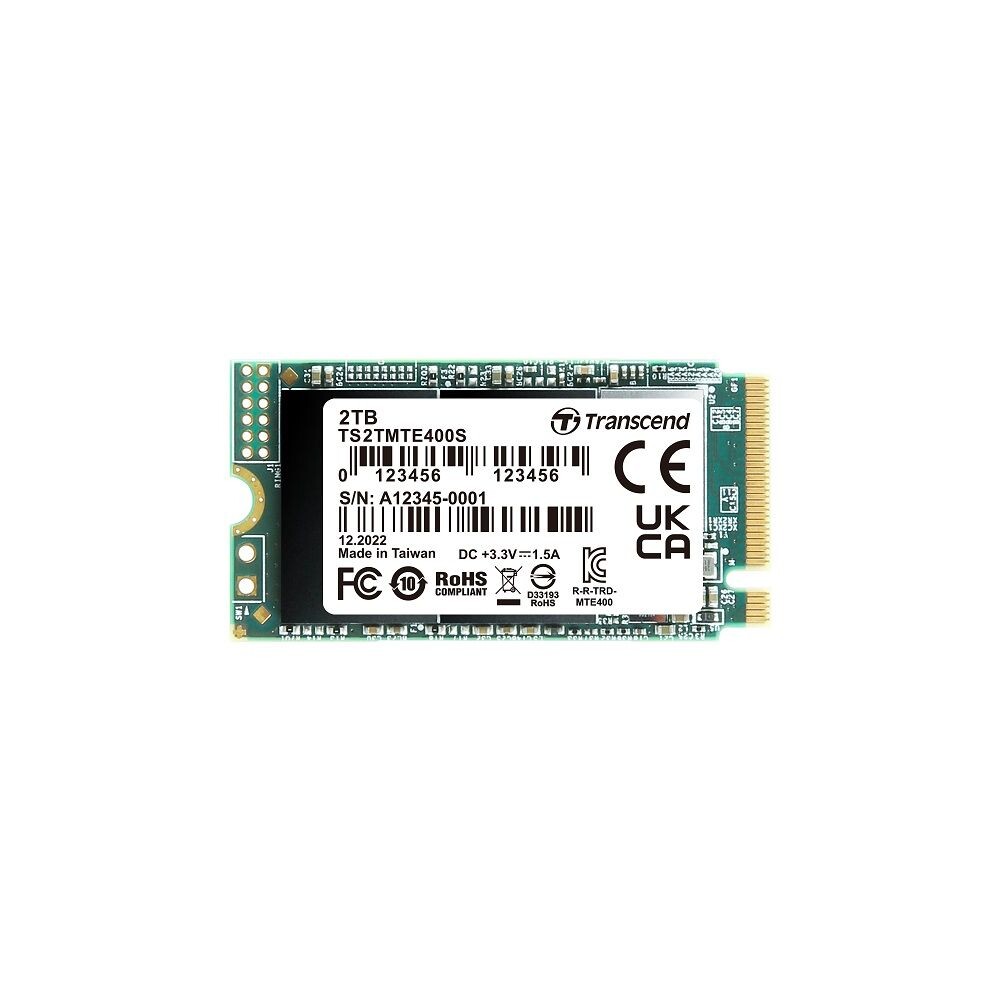 TS2TMTE400S-【TS2TMTE400S】 創見 2TB M.2 2242 NVMe PCIe SSD 固態硬碟